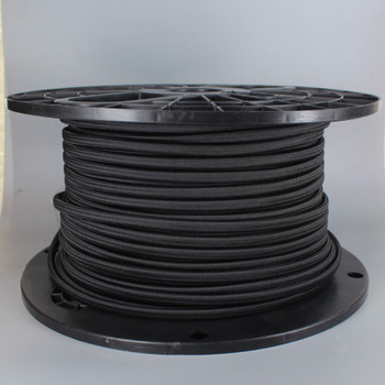 16/2 Black SPT-2 Nylon Covered Overbraid Wire
