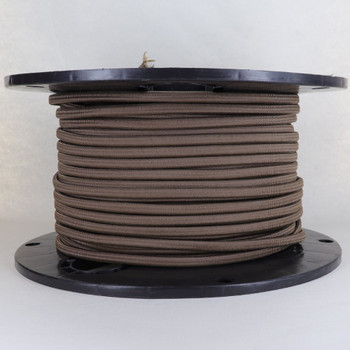 16/2 Brown SPT-2 Cloth Covered Overbraid Wire