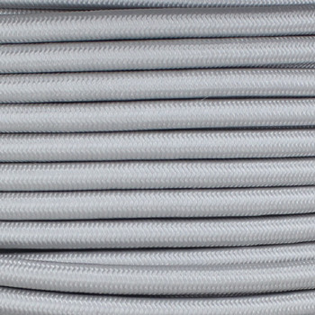18/2 SVT-B Silver Nylon Fabric Cloth Covered Pendant and Table Lamp Wire 18/2 SVT-B Silver Nylon Fabric Cloth Covered Pendant and Table Lamp Wire