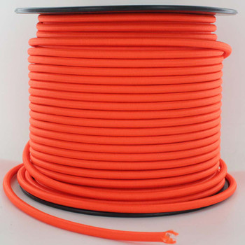 18/3 SVT-B Safety Orange Nylon Fabric Cloth Covered Pendant and Table Lamp Wire