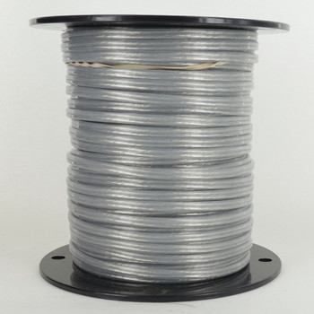 18/2 SPT 1-1/2 - Transparent Clear Silver PVC JACKET - Stranded Copper - Lamp and Lighting Wire
