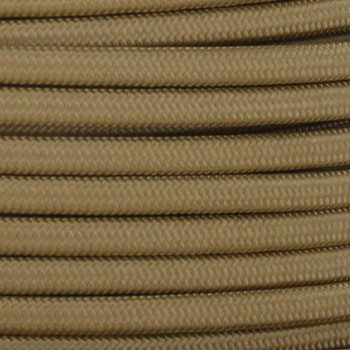 18/2 SPT1-B Gold Nylon Fabric Cloth Covered Lamp and Lighting Wire