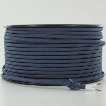 18/2 SPT2-B Navy Blue Nylon Fabric Cloth Covered Lamp and Lighting Wire