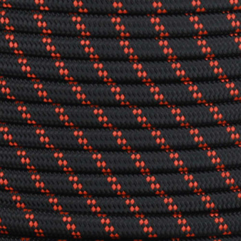 18/2 SPT2-B Black with Safety 2 Line Pattern Nylon Fabric Cloth Covered Lamp and Lighting Wire 18/2 SPT2-B Black with Safety 2 Line Pattern Nylon Fabric Cloth Covered Lamp and Lighting Wire