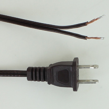 15ft. Brown 18/2 SPT-1 Cord Set with Molded Plug