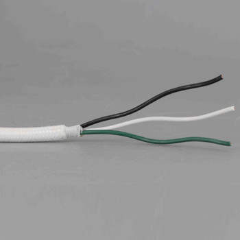 5ft Long - 18/3 SVT-B White Cloth Covered Pre-Processed Wire Harness