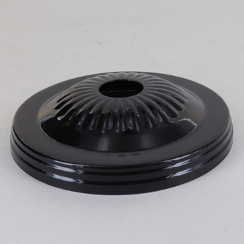 1-1/16in Center Hole - Starburst Canopy - Black Finish