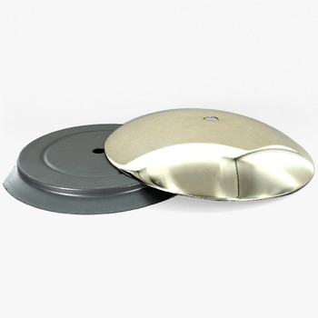 5-1/4in Steel Neckless Ball Holder Set with Cover and Insert - Brass Plated Finish 5-1/4in Steel Neckless Ball Holder Set with Cover and Insert - Brass Plated Finish