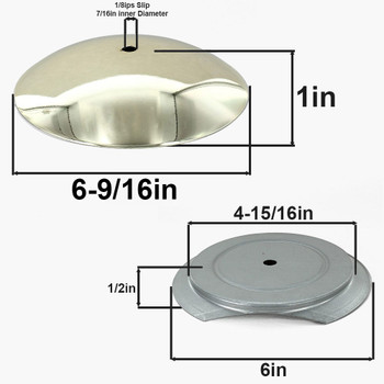 5-1/4in Steel Neckless Ball Holder Set with Cover and Insert - Brass Plated Finish 5-1/4in Steel Neckless Ball Holder Set with Cover and Insert - Brass Plated Finish