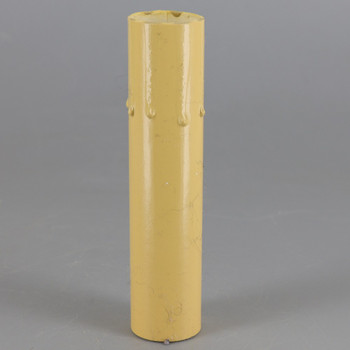 4in. Paper/Fiber E-12 Candelabra Base Candle Socket Cover - Antique Drip