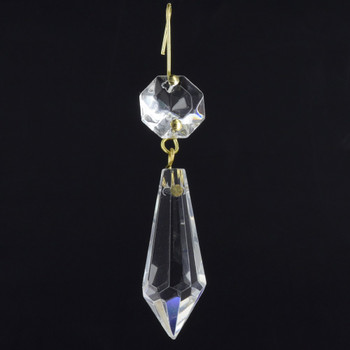 5X 50mm Handing Ring Chandelier Glass Crystal Lamp Prisms Parts Drops Pendant BI 