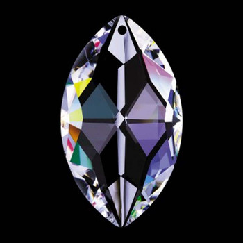 50mm. Strass  Crystal Pear Shape with Pin Hole