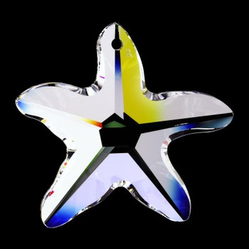 40mm. Strass Swarovski Crystal Starfish with Pin Hole