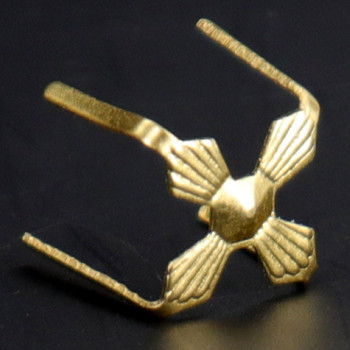 12mm Gold Plated Four-Legged Bowtie Clip