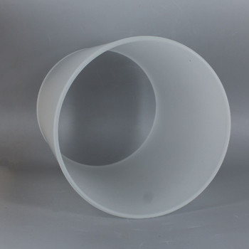 3in Diameter X 10in Height Acid Etched Frosted Glass Cylinder