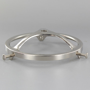 4in. Polished Nickel Cast Brass Spoke Holder with 1/8ips. Female Thread Center Hole 4in. Polished Nickel Cast Brass Spoke Holder with 1/8ips. Female Thread Center Hole