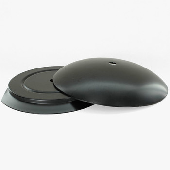 5-1/4in Steel Neckless Ball Holder Set with Cover and Insert - Black Finish 5-1/4in Steel Neckless Ball Holder Set with Cover and Insert - Black Finish