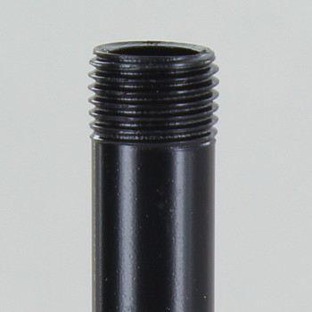 8in Long X 1/8ips (3/8in OD) Male Threaded Black Powder Coated Steel Pipe