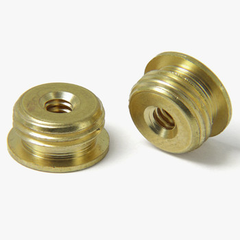 6/32 Female X 1/8ips. Male Thread Unfinished Brass Reducer with Shoulder