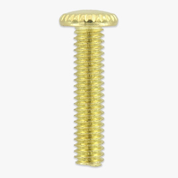 3/4in Long - 8/32 Thread Brass Plated Finish Thumb Screw