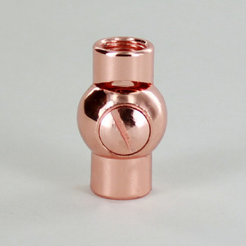 1/8IPS Female X 1/8IPS Female Threaded Polished Copper Finish Adjustable Friction Swivel