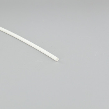 3mm. Diameter White Fiberglass Wire Sleeve - Sold By The Foot