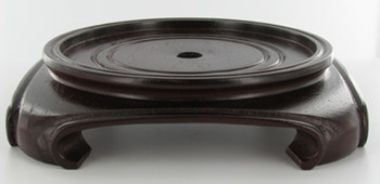 5in. Recessed Seat - 4 Feet - Square Shaped Bottom - Mahogany
