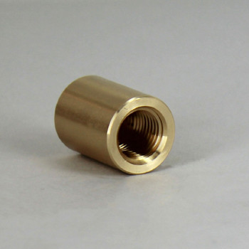 1/4ips - 3/4in X 1in Brass Flat Finial Cap - Unfinished Brass