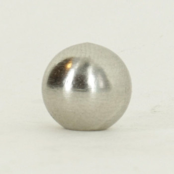 3/8in. Diameter Nickel Plated Solid Brass Ball with 6/32 Female Tapped Blind Hole.