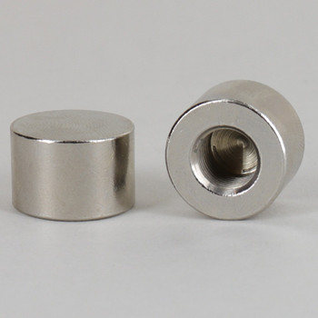 1/8ips - 3/4in X 1/2in Cylinder Cap Finial - Nickel Plated