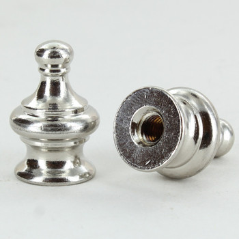 1/4-27 UNS - Pyramid Finial - Nickel Plated