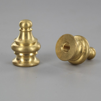 1/4-20 UNC - Pyramid Finial  - Unfinished Brass