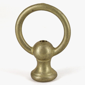 1/4ips Female Threaded Cast Brass Loop With Wireway Exit - Unfinished Brass