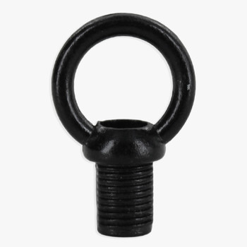 1/8IPS - Male Threaded - Zinc Die-Cast Loop with Wire Way - Black Powdercoat Finish 1/8IPS - Male Threaded - Zinc Die-Cast Loop with Wire Way - Black Powdercoat Finish