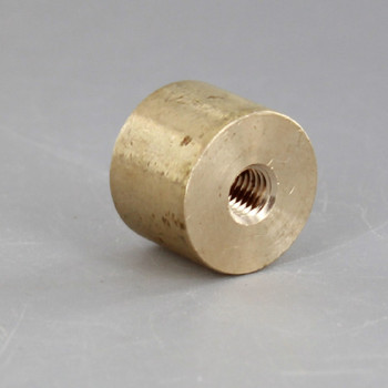 1/4-27 x 1/4-27 Female Threaded Unfinished Brass Straight Coupling