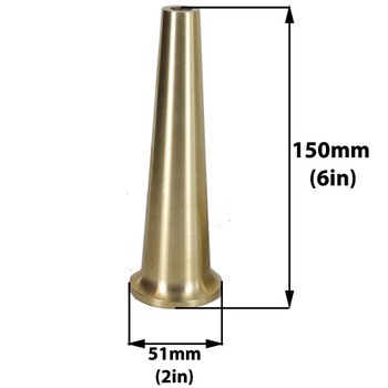 150mm (6in) Height Cast Brass Tapered Column