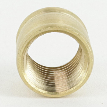 1/4ips. X 1/4ips. Female Threaded Unfinished Brass Barrel Coupling