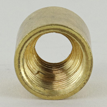 3/8-16 UNC X 1/4ips. Female Threaded Unfinished Brass Straight Coupling