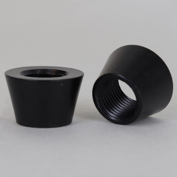 5/8in W X 7/16in H - 1/8ips. X 1/8ips. Female Threaded Black Powdercoated Finish Tapered Coupling