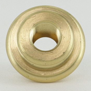 1/8ips Female Threaded - 1-1/8in x 3/4in Brass Turned Neck - Unfinished Brass