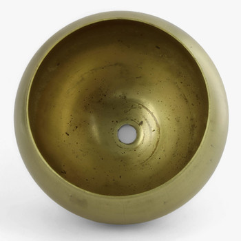 100mm. Open Ball Shade With 1/8ips Hole And 2-7/8in. Opening - Unfinished Brass