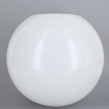 16in Diameter X 5-1/4in Diameter Hole Acrylic Neckless Ball - White
