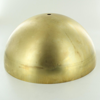250mm. Unfinished Brass Dome Shade with 1/8ips. Slip Through Hole