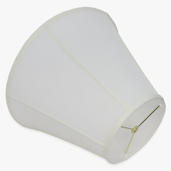 13-1/2in. Off White Empire Stretch Shantung Lamp Shade with Vertical Piping