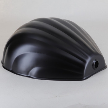 Powdercoated Steel Scallop Shell Shade - Black Finish