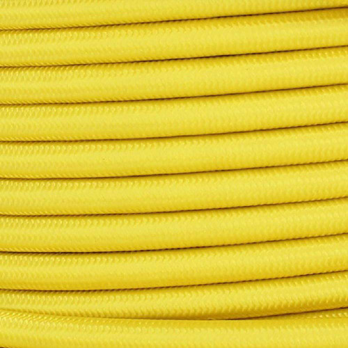 16/3 SJT-B Yellow Nylon Fabric Cloth Covered Lamp and Lighting Wire.