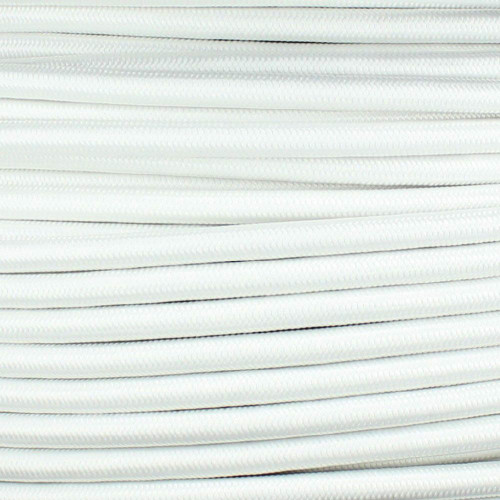 16/3 SJT-B White Nylon Fabric Cloth Covered Lamp and Lighting Wire.