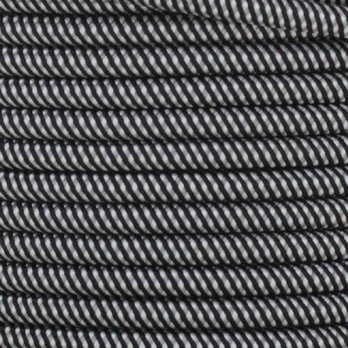 16/3 SJT-B Black/White Swirl Pattern Nylon Fabric Cloth Covered Lamp and Lighting Wire.