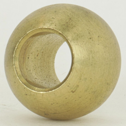 7/8in. Diameter Solid Brass Ball with 1/8ips. Slip Through Hole