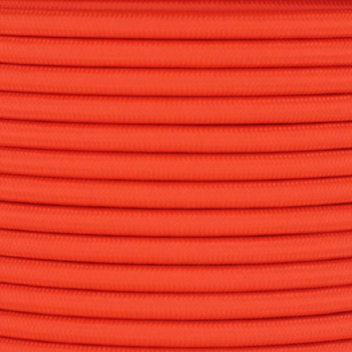 18/3 SJT-B Safety Orange Nylon Fabric Cloth Covered Lamp and Lighting Wire.